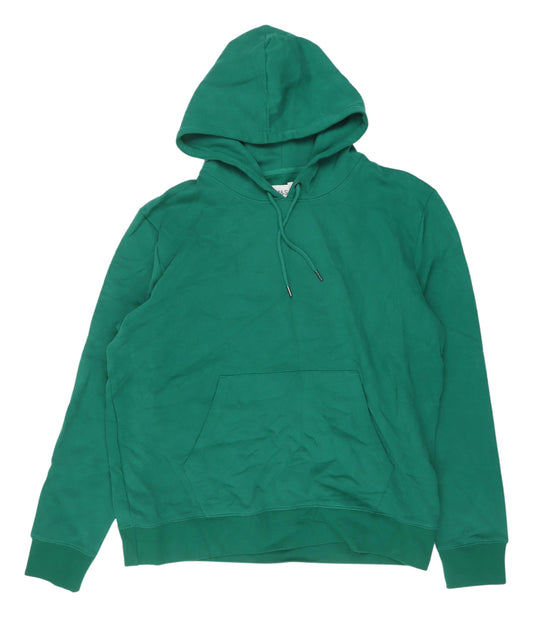 Marks and Spencer Green Men's XL Pullover Hoodie