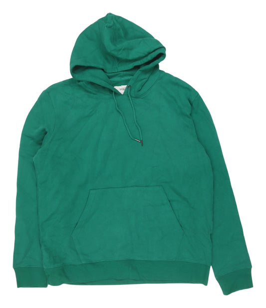 Marks and Spencer Green Pullover Men's Hoodie XL