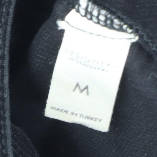 John Men's Black Cotton Corduroy Jacket M