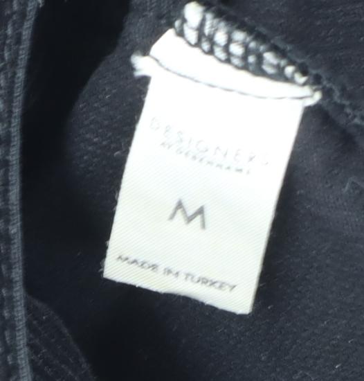 John Men's Black Cotton Corduroy Jacket M