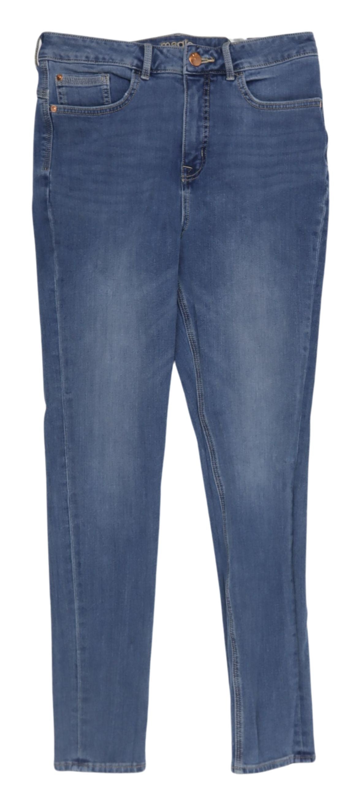 Marks & Spencer Women's Blue Straight Jeans Size 12