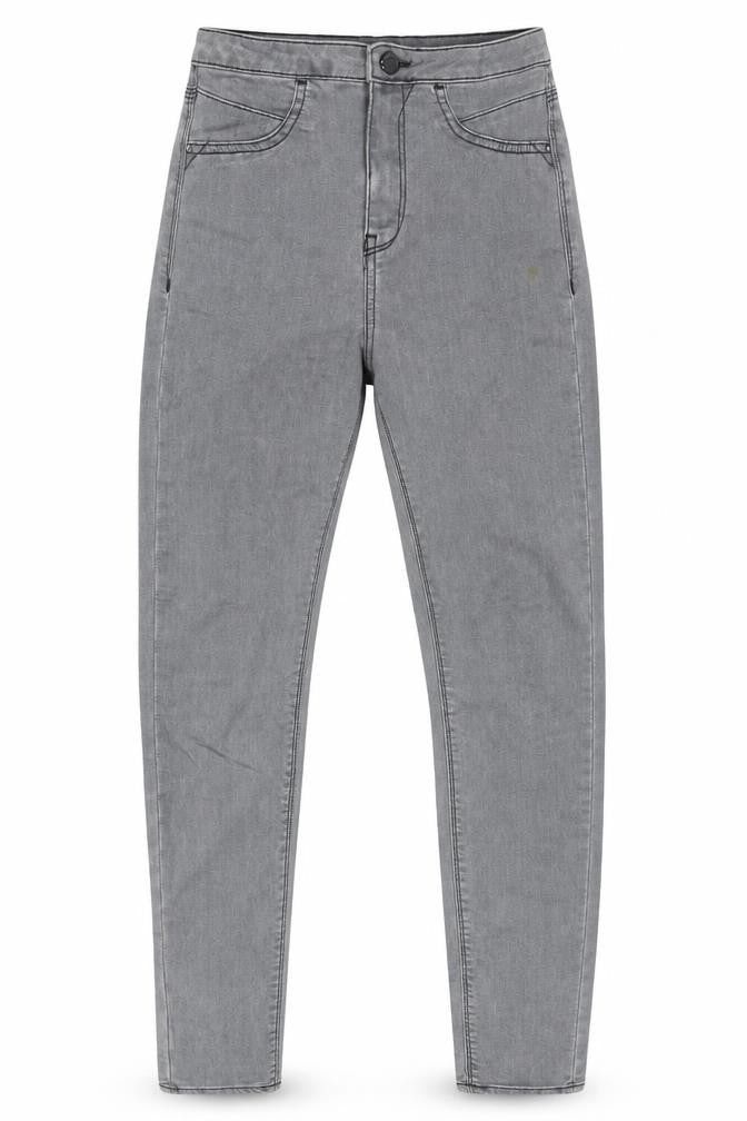 Front view of River Island Women's Grey Skinny Jeans, size 8