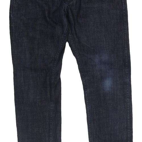 John Lewis Men's Blue Straight Jeans Size L