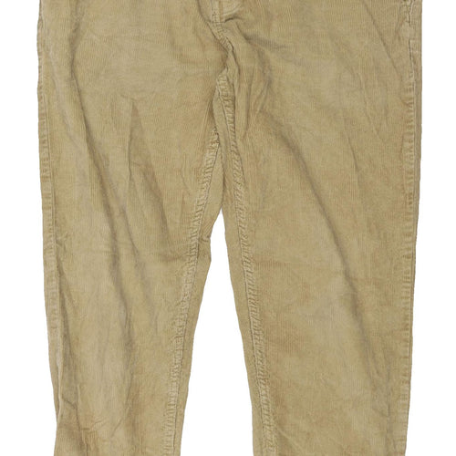 New Look Men's Beige Chino Trousers, Size 34, Corduroy