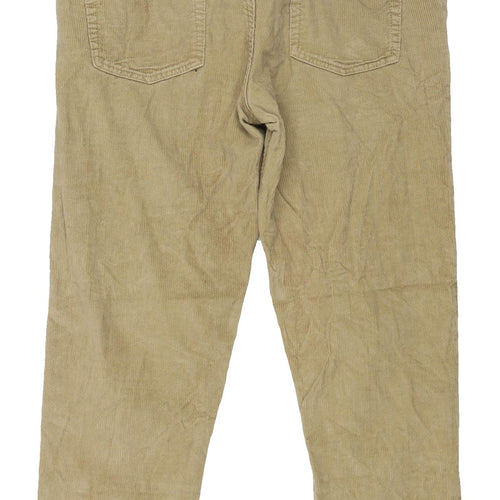 New Look Men's Beige Chino Trousers, Size 34, Corduroy