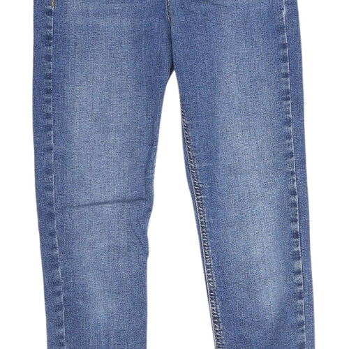 Topshop Women's Blue Skinny Jeans, Size 28, Regular Fit