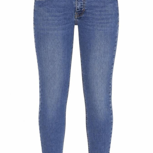 Topshop Women's Blue Skinny Jeans, Size 28, Regular Fit