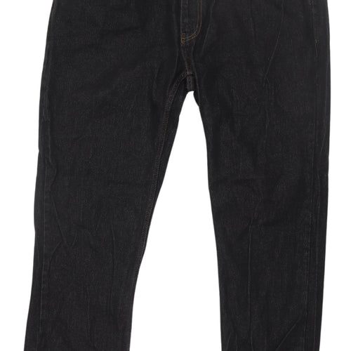 George Men's Black Straight Jeans 40 Waist