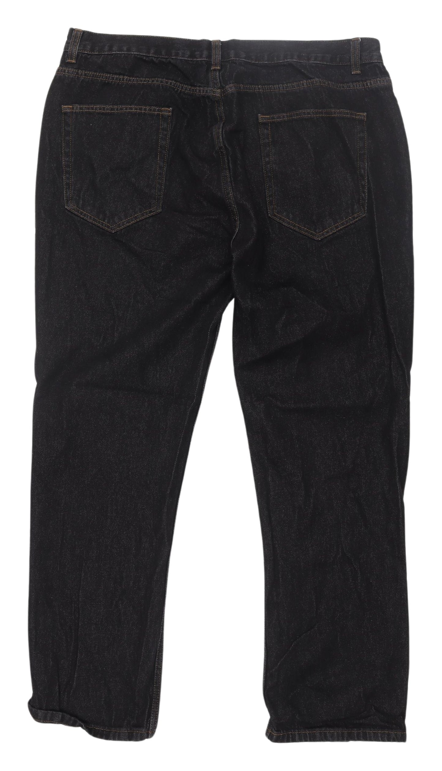 George Men's Black Straight Jeans 40 Waist