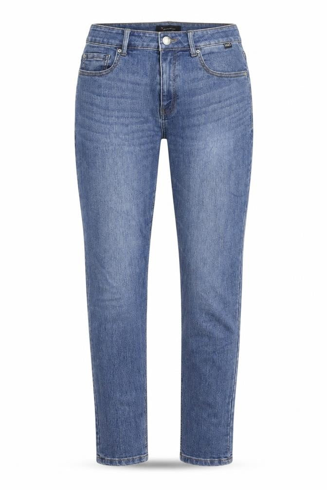 Front view of Incorporatewear Women's Blue Regular Stretch Jean