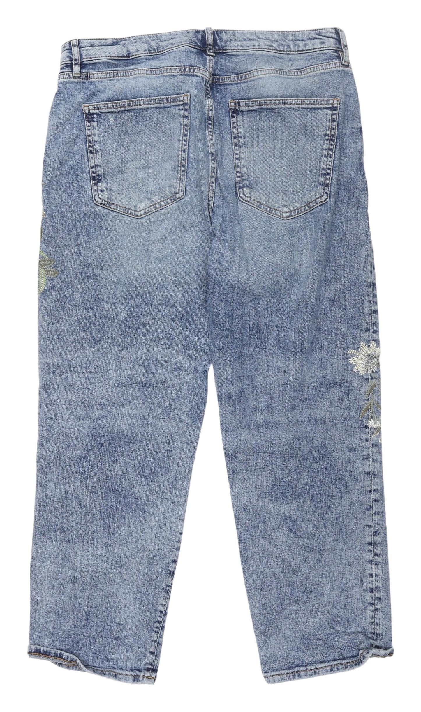 Marks and Spencer Women's Blue Boyfriend Jeans Size 16
