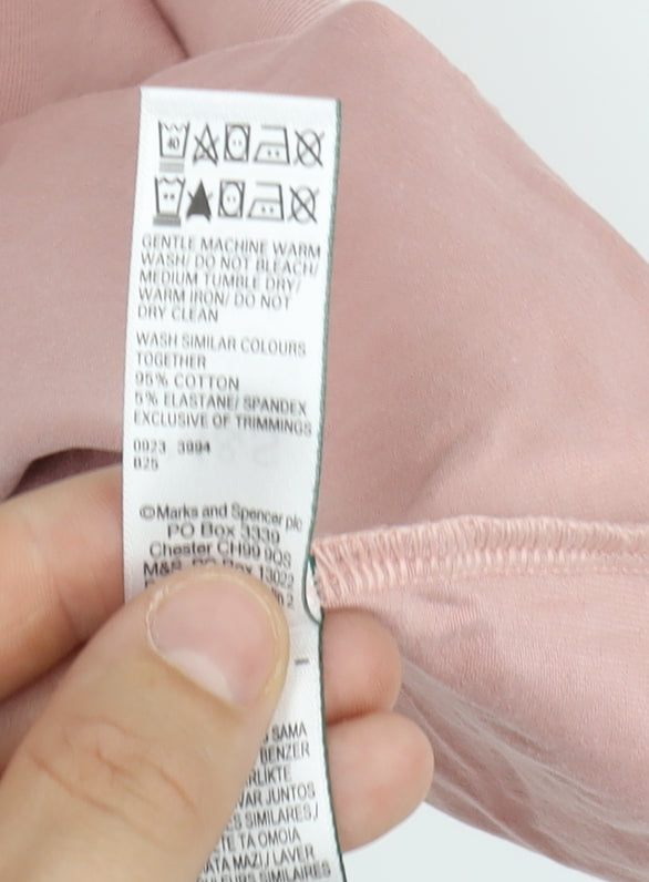 Marks and Spencer Women's Pink Camisole Tank Top Size 12