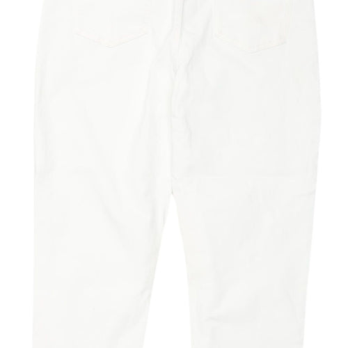 Marks and Spencer Women's White Cropped Jeans