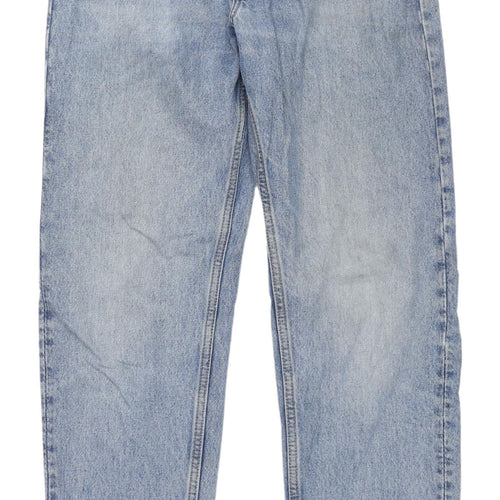Weekday Men's Relaxed Tapered Blue Denim Jeans