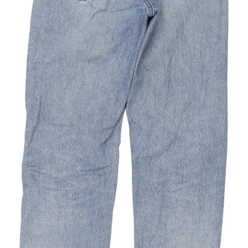 Weekday Men's Relaxed Tapered Blue Denim Jeans