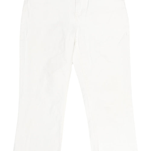 Zara Women's White Straight Jeans Size 12