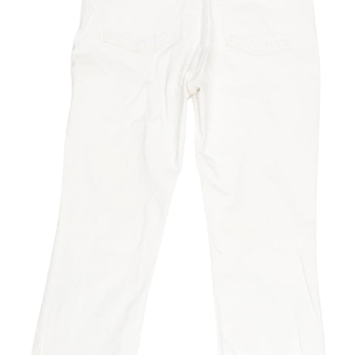 Zara Women's White Straight Jeans Size 12