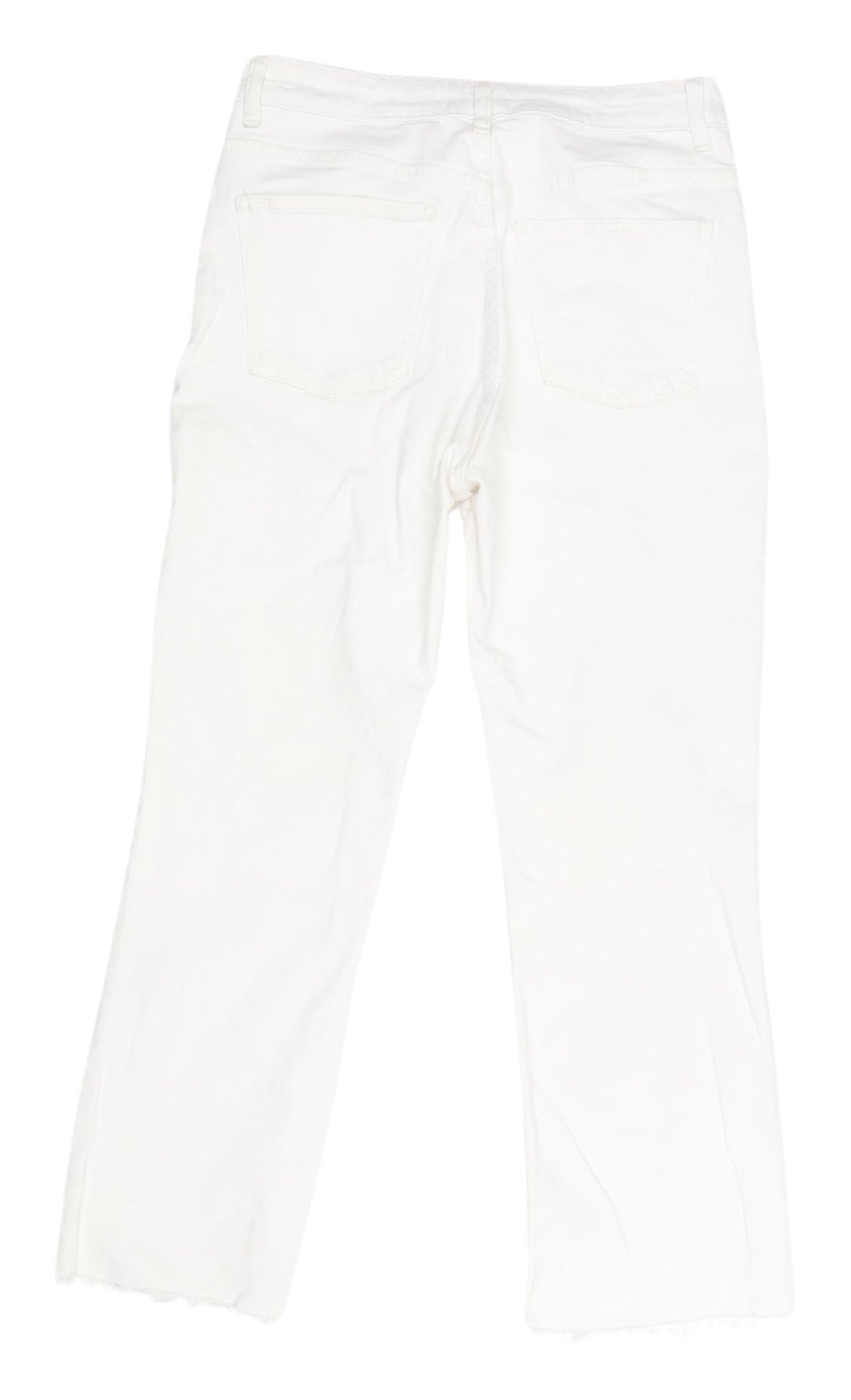 Zara Women's White Straight Jeans Size 12