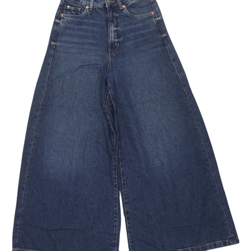Marks and Spencer Wide-Leg Blue Jeans, Size 6