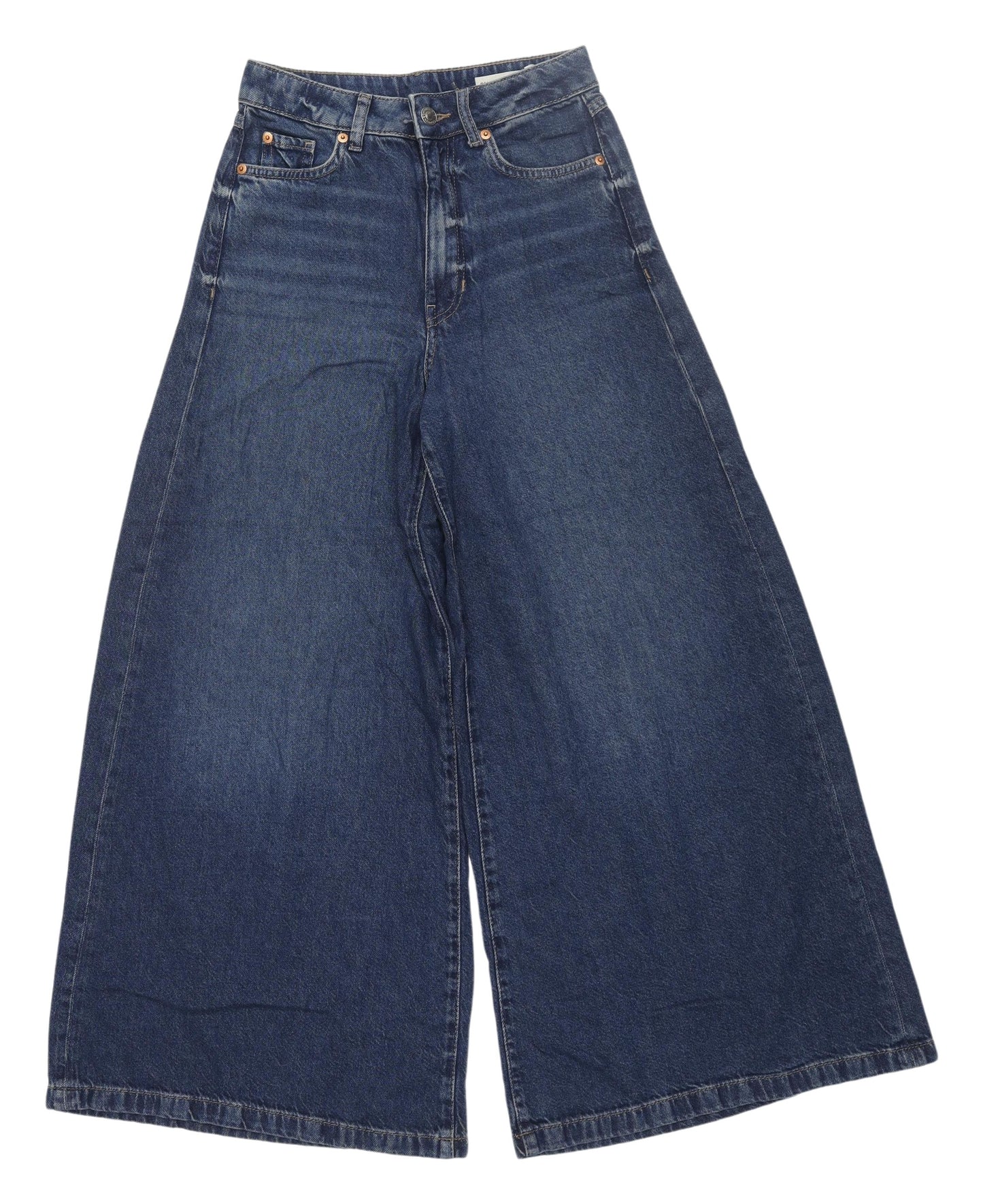 Marks and Spencer Wide-Leg Blue Jeans, Size 6