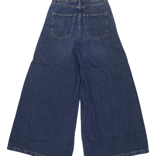 Marks and Spencer Wide-Leg Blue Jeans, Size 6