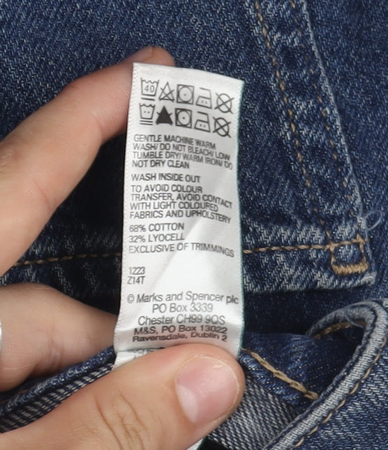 Marks and Spencer Wide-Leg Blue Jeans, Size 6