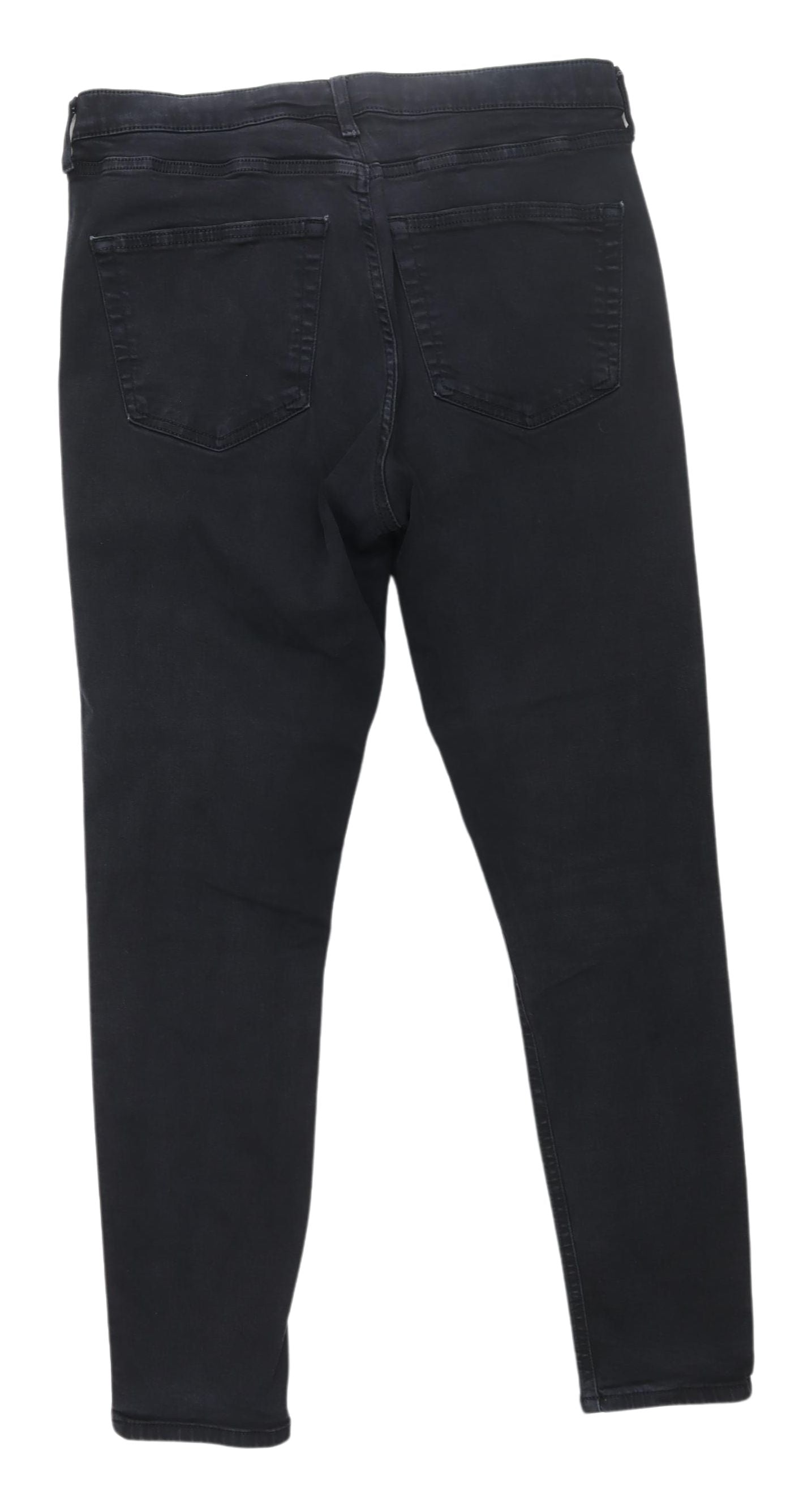 Topshop Women's Black Skinny Jeans, Size L