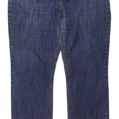 H&M Men's Blue Straight Jeans Size 22 Regular Fit