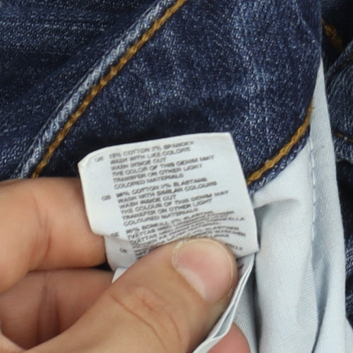 H&M Men's Blue Straight Jeans Size 22 Regular Fit