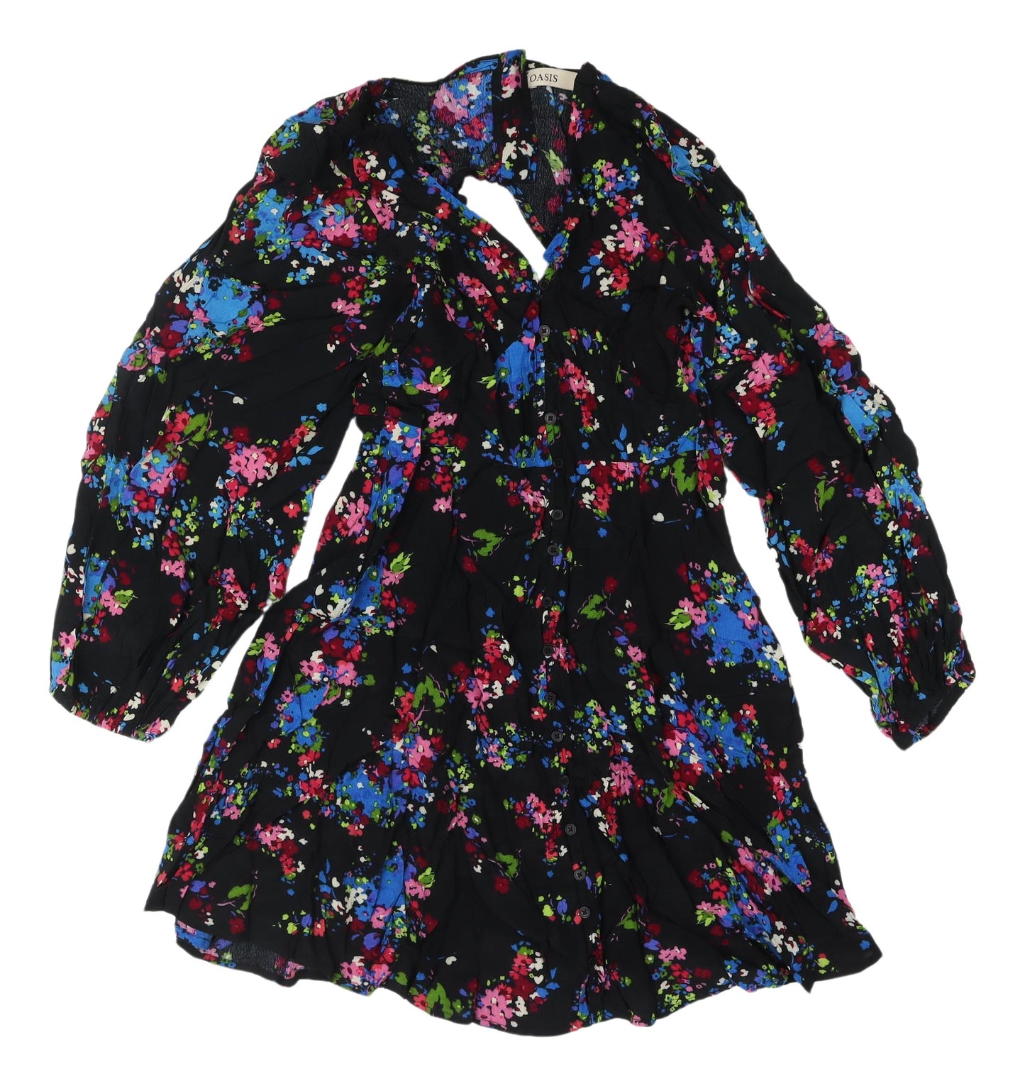 Oasis Women's Multicoloured Floral A-Line Dress