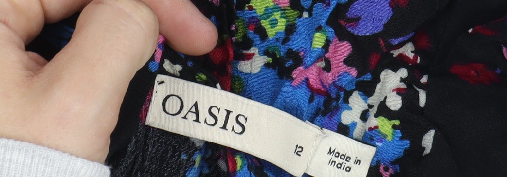 Oasis Women's Multicoloured Floral A-Line Dress