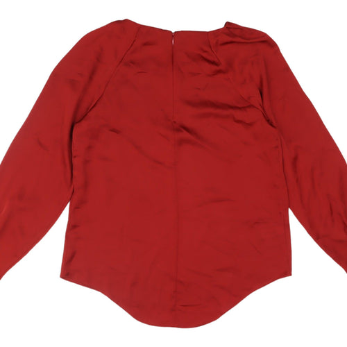 Next Women's Red Long Sleeve Blouse Size 14