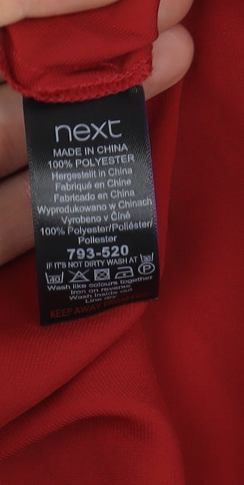 Next Women's Red Long Sleeve Blouse Size 14