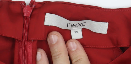 Next Women's Red Long Sleeve Blouse Size 14