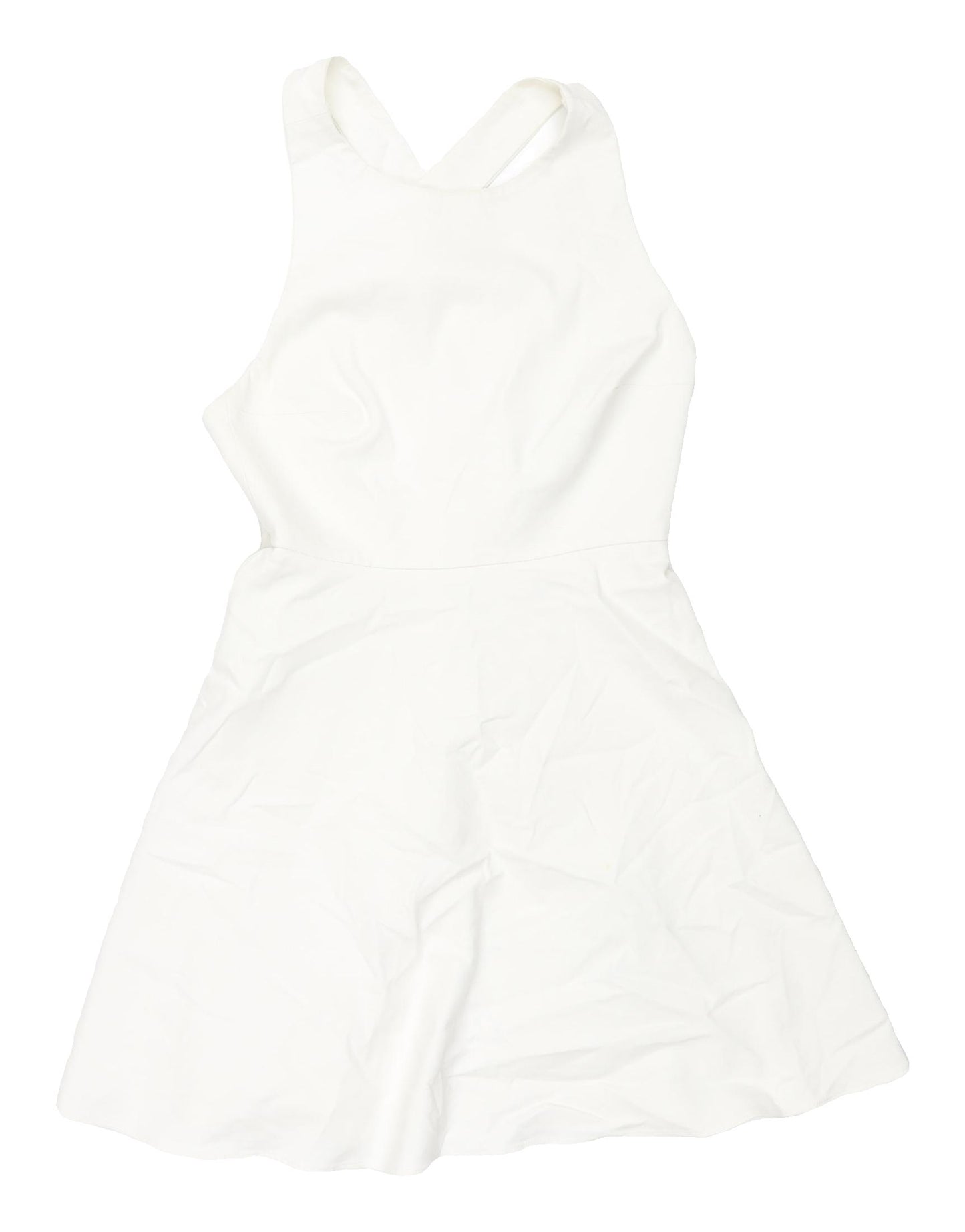 Zara Women’s White Fit & Flare Halter Dress Size 8