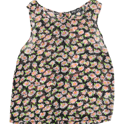 Select Women's Floral Camisole Tank Top, Size 8, Multicoloured