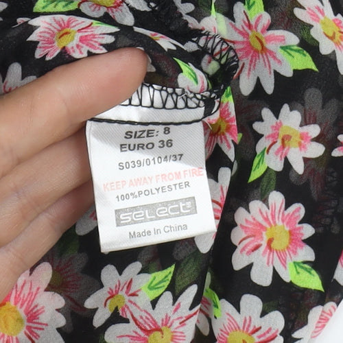 Select Women's Floral Camisole Tank Top, Size 8, Multicoloured