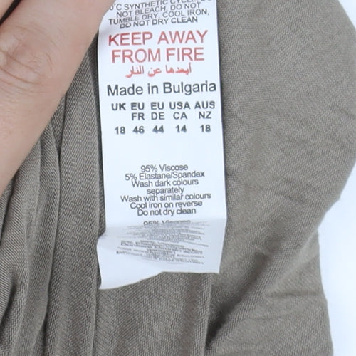 PrettyLittleThing Beige Halter Maxi Dress Size 18