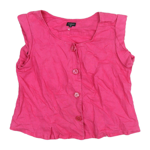 Hobbs Women Pink Blouse Size 14 Sleeveless Casual