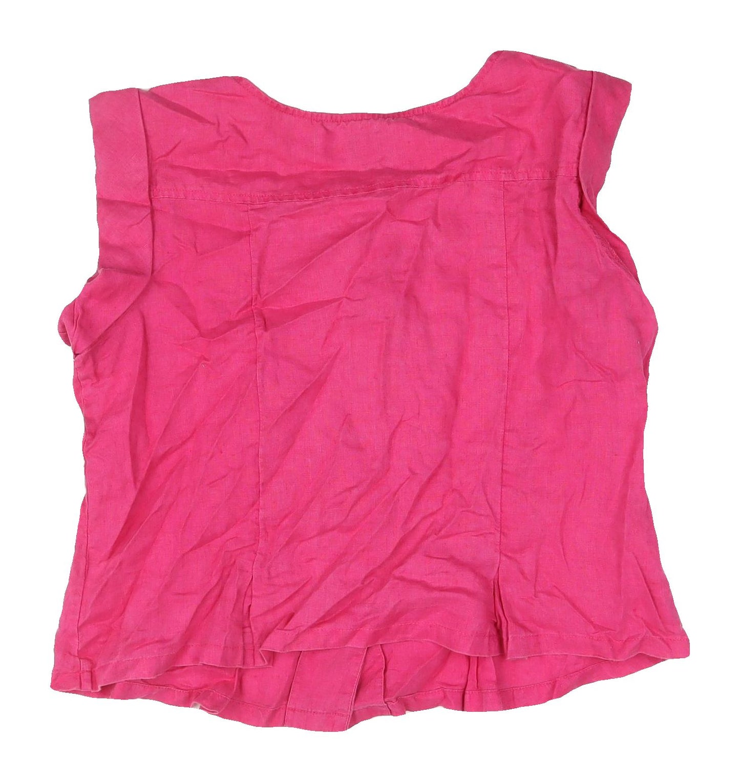 Hobbs Women Pink Blouse Size 14 Sleeveless Casual