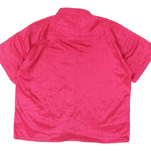 BoohooMAN Pink Short Sleeve Casual Shirt L