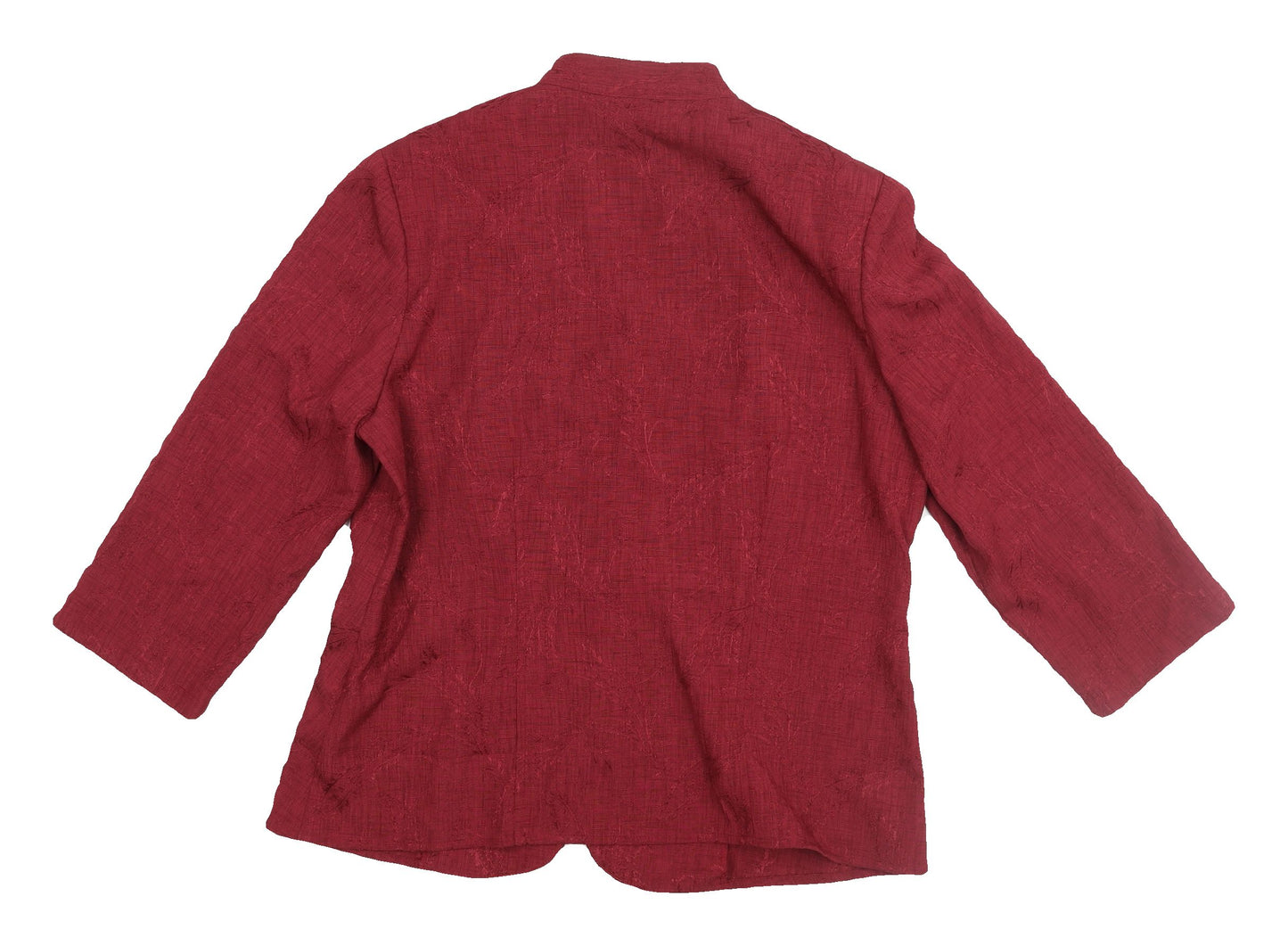 Eastex Women's Red Kimono Style Button-Up Top