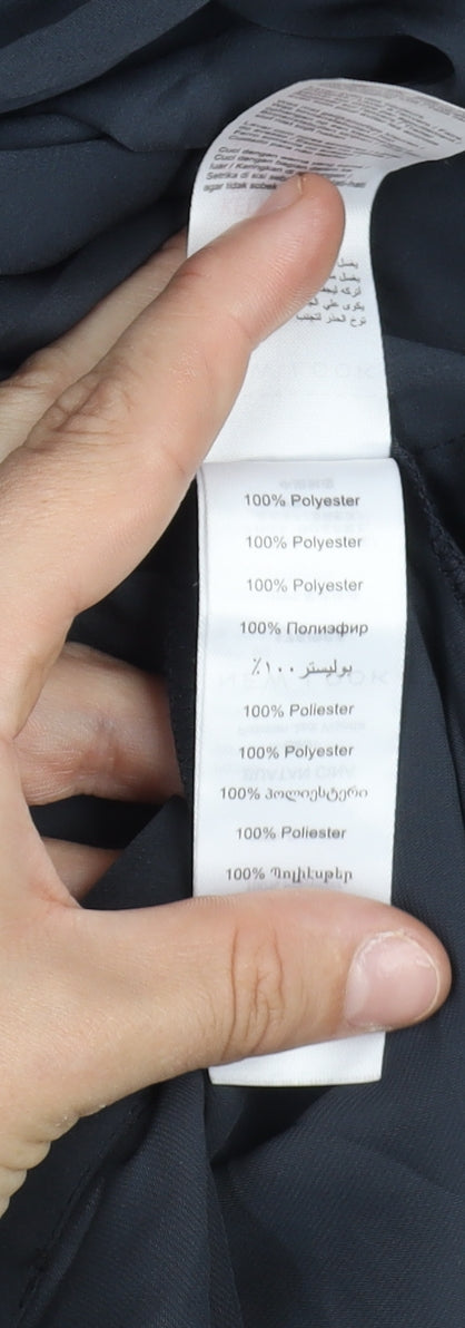 New Look Women's Black Collared Shirt Dress Size 14