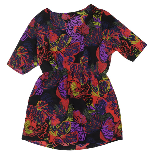 Simply Be Multicoloured Women's Floral Dress, Size 16