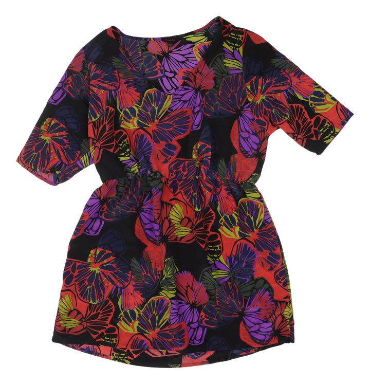 Simply Be Multicoloured Women's Floral Dress, Size 16