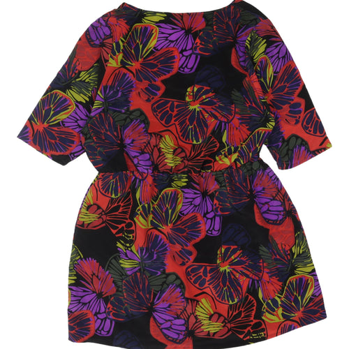Simply Be Multicoloured Women's Floral Dress, Size 16