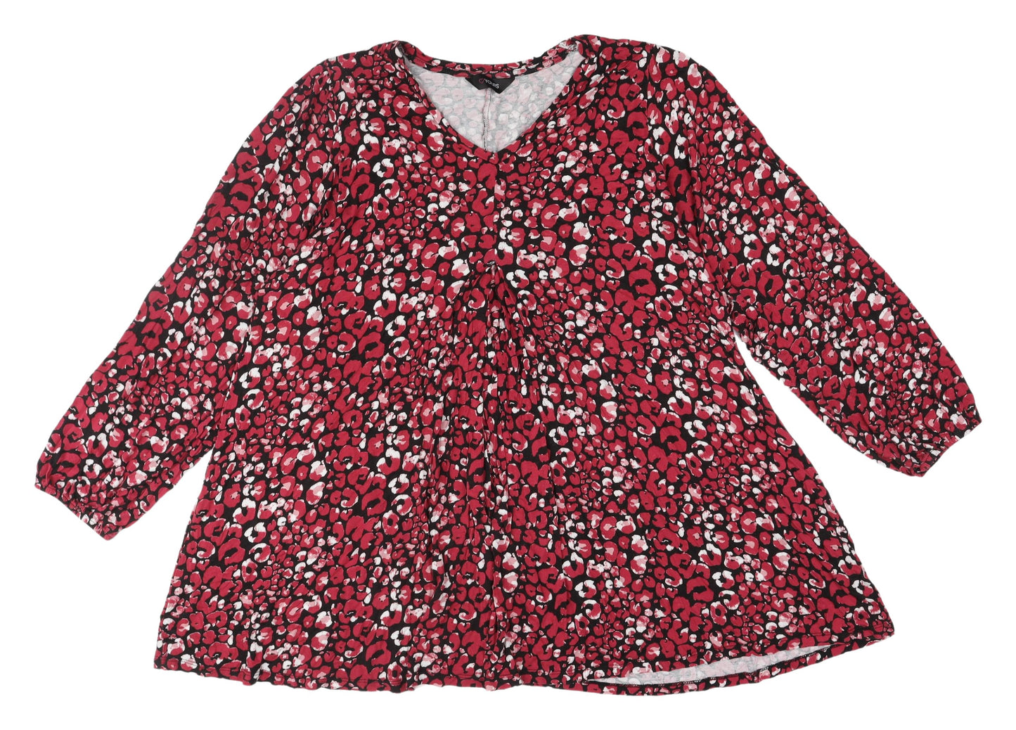 Yours Women's Multicoloured Animal Print Blouse Size 22-24