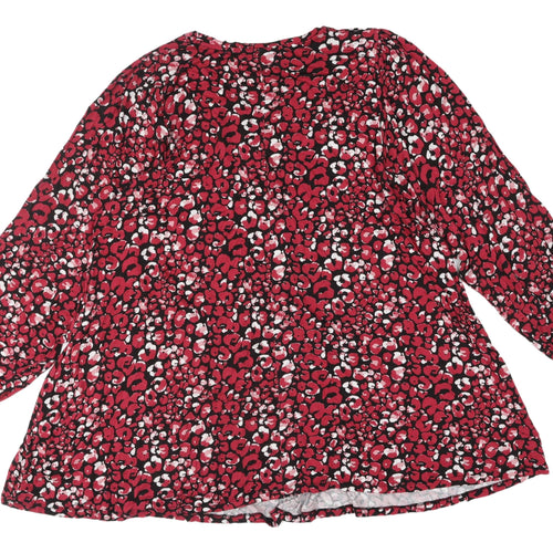 Yours Women's Multicoloured Animal Print Blouse Size 22-24