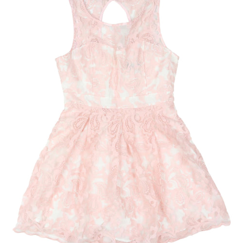 Forever 21 Pink Lace Dress, L, Sleeveless, Party/Wedding