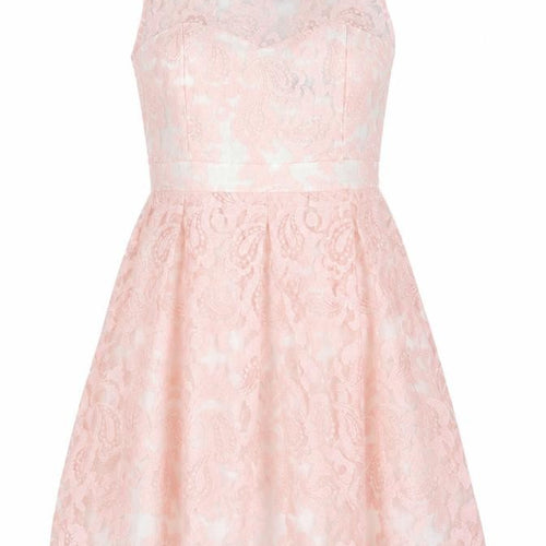 Forever 21 Pink Lace Dress, L, Sleeveless, Party/Wedding
